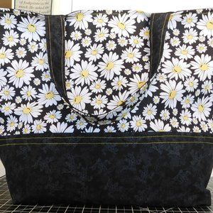 Lined Market/Tote Bag-Handcrafted